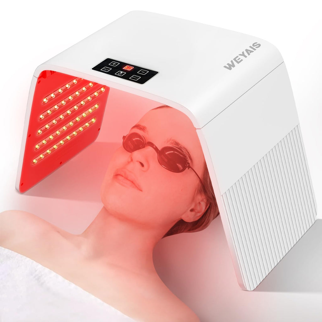 Weyais Red-Light-Therapy Red Light Therapy for Face 7 Colors Facial Led Light Therapy Face MaskSPA Equipment for Skincare at Home