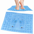 UPIQNG Feet Massage Pad Massager Tool Foot Acupressure Mat Pressure Relief Pad Foot Acupressure Cushion Shiatsu Reflexology Massager (Blue)